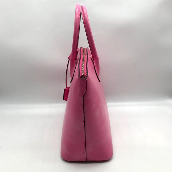 Pratesi Firenze Azalea Pink Versilia Italian Leather Satchel Bag - Picture 4 of 11
